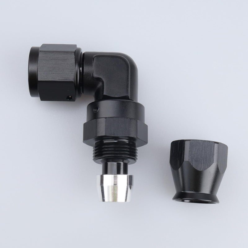 AC PERFORMANCE Black Tight Radius Aluminum -8AN AN8 90 Degree Swivel Forged Fuel Oil PTFE Hose End Fitting for Teflon Hose - Image 4